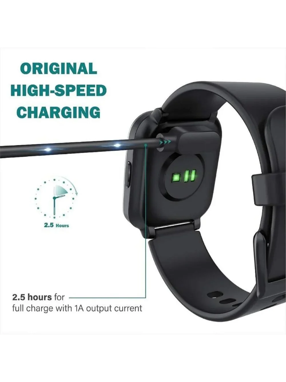 Magnetic USB Charging Cable for Fitness Tracker - Compatible Replacement Charger